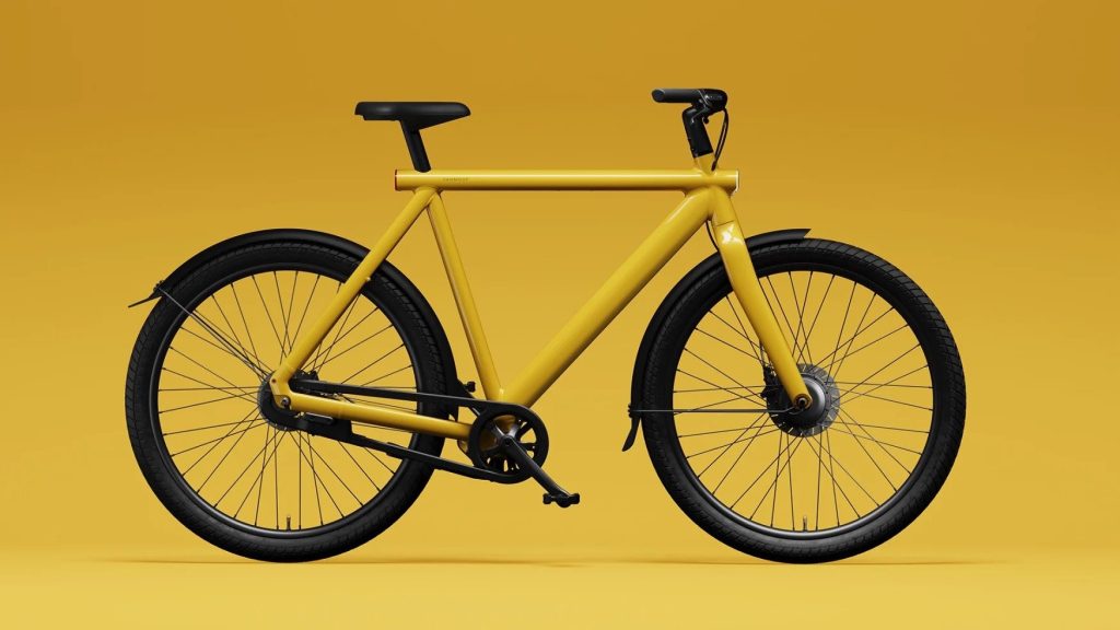 VanMoof E-bike in yellow color